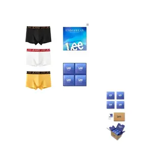 Мужские трусы боксеры упаковка 3 штуки Lee, желтый