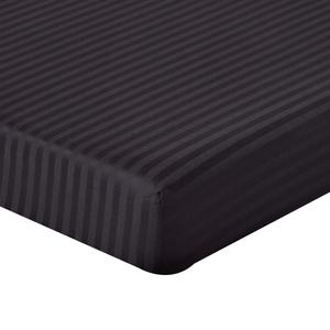 Простыня на резинке Homescapes, 140x190 см, черный