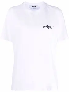 Футболка с логотипом MSGM, белый