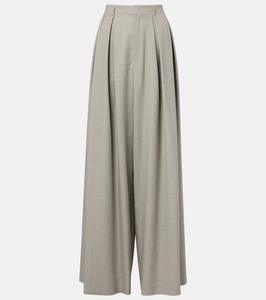 Широкие шерстяные брюки Greer Ralph Lauren Collection, Pearl Grey Melange