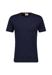 Футболка - контрастный логотип круглый вырез короткий рукав хлопок вышитый логотип Gant, синий