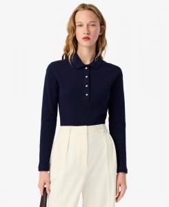 Женская облегающая блузка с длинными рукавами LACOSTE LACOSTE USA, Navy Blue
