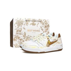 Nike Полноразмерные WAO устойчивые к истиранию увеличивающие рост низкие кроссовки для скейтбординга мужские white gold