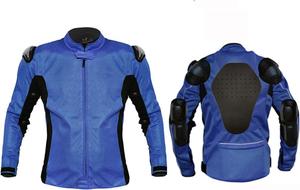 Ветрозащитная и водонепроницаемая мотоциклетная майка, защитная мотоциклетная куртка, пять съемных защитных элементов, съемная толстая хлопковая подкладка, мягкая и нежная, сохраняет тепло и прохладу YXYECEIPENO, Blue