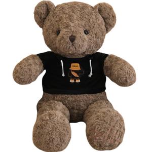 Свитшот с дизайном плюшевого мишки куклы плюшевая кукла высота 80см/100см Click, черный