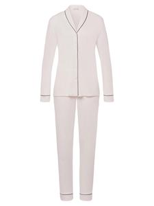 Hanro Пижама 'Natural Comfort' в цвете Off White