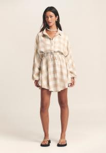 Платье ST MRLO SHAUNA MINI, Sand Check/Beige