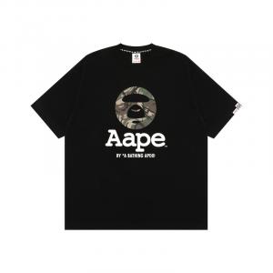Футболка с принтом логотипа A Bathing APE Aape, черный