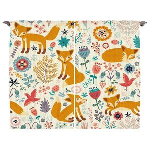 Штора twentyfour Fuchs (2 шт), 175 см, разноцветный