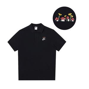 Nike Спортивная поло мужская black