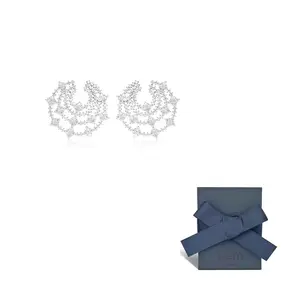 Apm Monaco Серьги из стерлингового серебра 925 пробы для женщин Silver White