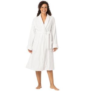 Короткий махровый халат Dreams & Co. для женщин больших размеров, белый