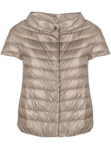 Herno пуховик Margherita с короткими рукавами, коричневый