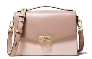 Сумка через плечо Hendri из коровьей кожи конверт среднего размера женская вишневый розовый MICHAEL KORS