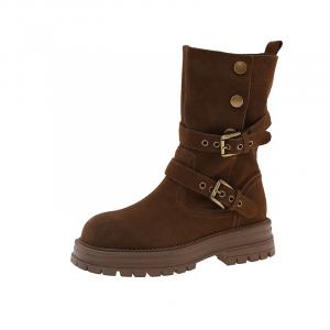 Zomila Женские полусапожки верблюжий/тёмно-коричневый, цвет Dark Brown