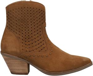 Женские ботильоны Dingo Miss Priss с заклепками и зауженным носком в ковбойском стиле, Brown