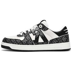 RARE Низкие противоскользящие кроссовки для скейтбординга RICH Collection, мужские, черно-белые