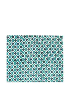 Набор из четырех салфеток под приборы с абстрактным принтом Les-Ottomans, синий