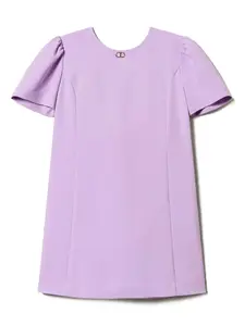 Платье с логотипом TWINSET Kids, фиолетовый