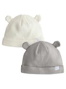 Шапка Next, кремовый/серо-коричневый
