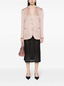 Однобортный шелковый пиджак Nº21, розовый
