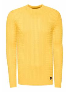 Супероблегающий уличный свитер тонкой вязки желтого цвета Rusty Neal