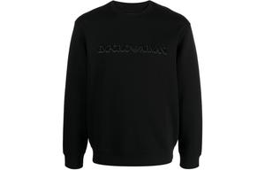 Футболка EMPORIO ARMANI с флокированным логотипом, черная