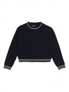 Укороченный свитер Balmain Kids, синий