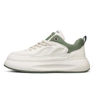 Увеличение роста устойчивые к истиранию легкие дышащие противоскользящие низкие скейтбордские туфли для мужчин модель Men's G.N.SHIJIA, бежевый/зеленый