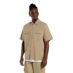 Рубашка с коротким рукавом Dickies Riverbend Work, бежевый