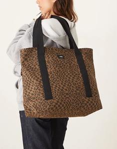 Сумка-шоппер Vans Pergs с принтом таксы коричневого и черного цветов