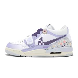 Legacy 312 Противоскользящие Износостойкие Низкие Детские Баскетбольные Кроссовки Фиолетовые Белые Подростки Jordan