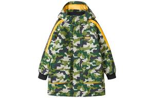 Детская утепленная куртка с капюшоном Moderate Skechers, deep to светло-зеленый camouflage print