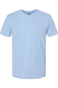 Футболка унисекс CVC Next Level, цвет heather columbia blue