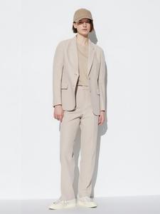 Узкие брюки Uniqlo, бежевый