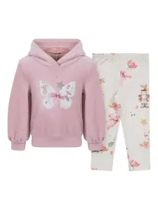 Спортивный костюм с принтом Lapin House, розовый