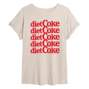 Футболка Juniors Diet Coke Stacked oversize Licensed Character, белый