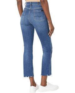 Джинсы 7 For All Mankind High-Waist Slim Kick in Slim Illusion Highline, цвет Slim Illusion Highline