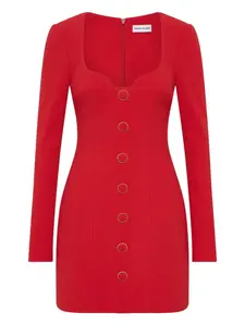 Платье мини Cameron на пуговицах Rebecca Vallance, красный