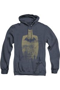 Толстовка с капюшоном Batman Gold Silhouette для взрослых Heather Gildan