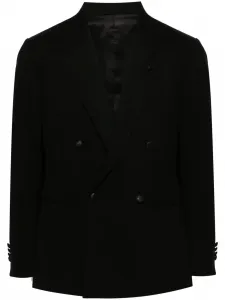 Двубортный пиджак Lardini, черный
