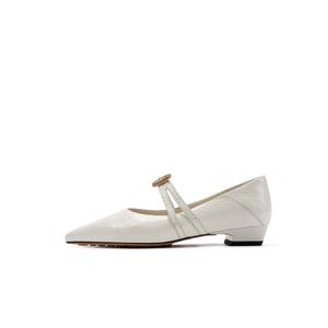 HARSON Мэри Джейн туфли женские черные/жемчужно-белые жемчужно-белые, цвет Pearl White