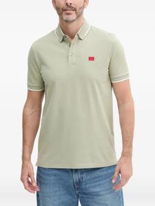 Рубашка-поло с вышитым логотипом HUGO, зеленый