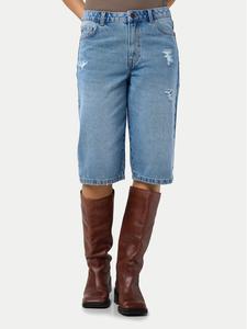 Джинсовые шорты обычного кроя Welsie 27034305 Noisy May, синий