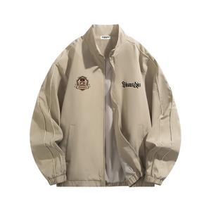 Куртка Unisex Stand Collar Moderate Others HUANQIU, хаки