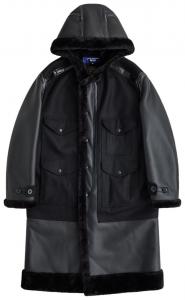 Куртка с капюшоном из искусственного меха Junya Watanabe MAN x Filson, черная