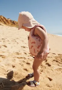 Солнцезащитная шляпа senia из жатой ткани с ушками, унисекс. Liewood, Pale Tuscany/Creme De La Creme