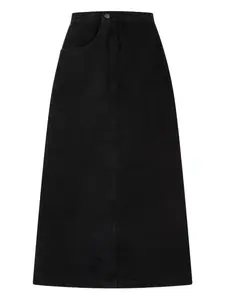 Джинсовая юбка миди Tomboy, черный