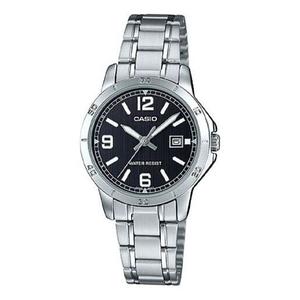 Часы CASIO Female DRESS Japan / South Korea Fashion Black Analog, черный