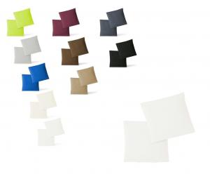 Наволочки из трикотажа, комплект из 2 эконом-упаковок на молнии, высокое качество, 40 х 40 см, белый Südseetraum